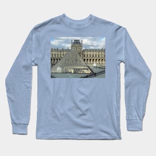 Paris Louvre Museum and Pyramid Long Sleeve T-Shirt